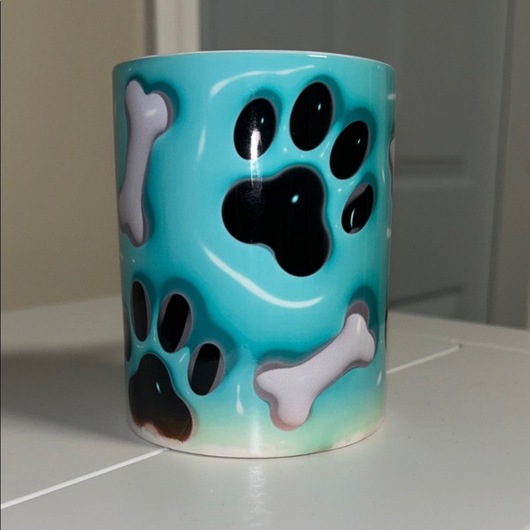 Handmade Other - Paw Print and Bone Design Mug